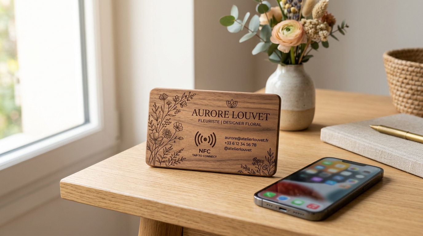 TDConnect - Cartes de visite connectées en bois et innovation française